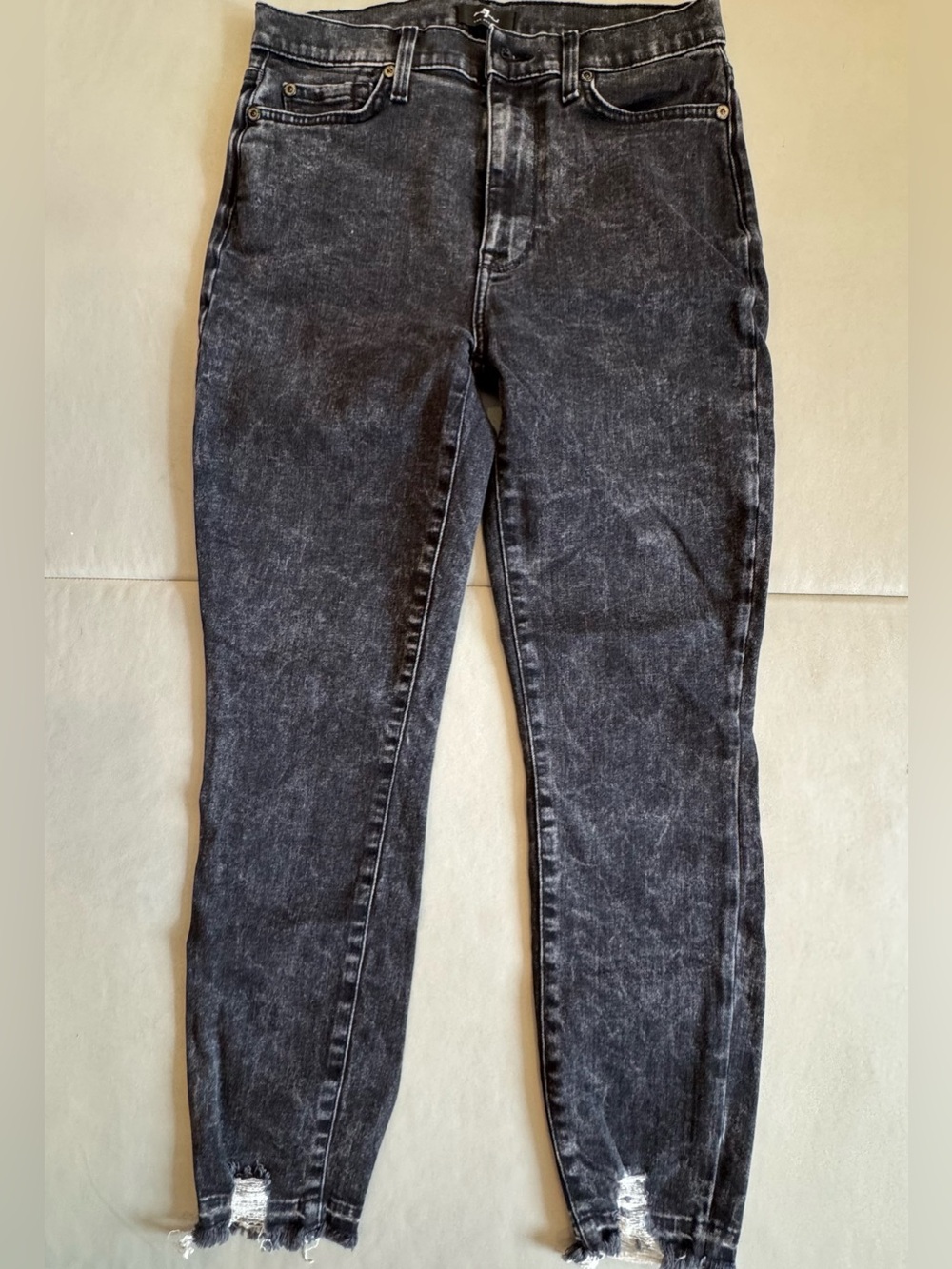 7 For All Mankind High Waisted Ankle Skinny